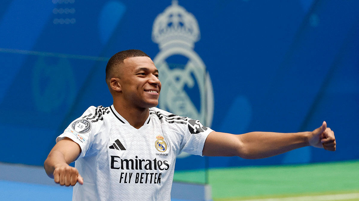 pEl nuevo fichaje del Real Madrid, Kylian Mbappé - REUTERS/JUAN MEDINA /p 