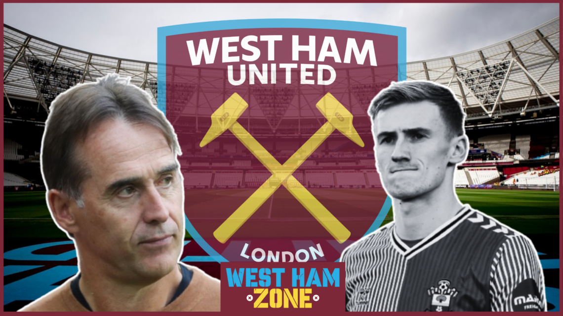 Flynn Downes, Julen Lopetegui, West Ham badge