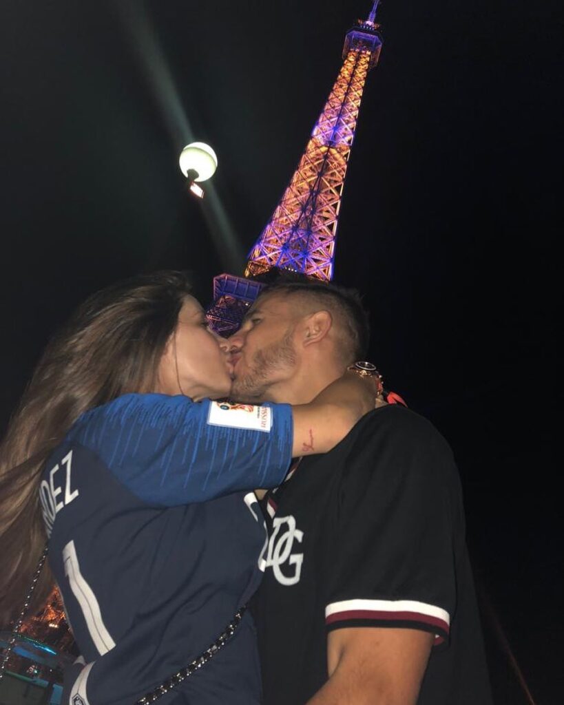 Lucas Hernandez with his Wife Amelia Ossa Llorente